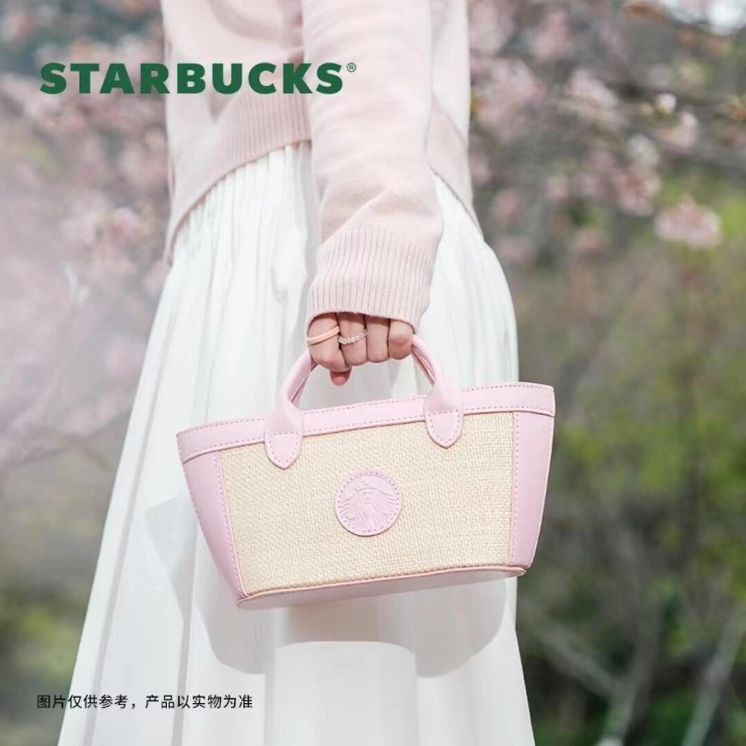 Starbucks 2024 China spring pink mini bag ship out in 10day's