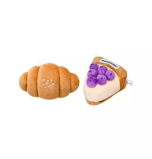 Pizza bread shaped pillow toy set with a creaking sound when pinched A stress relieving toy