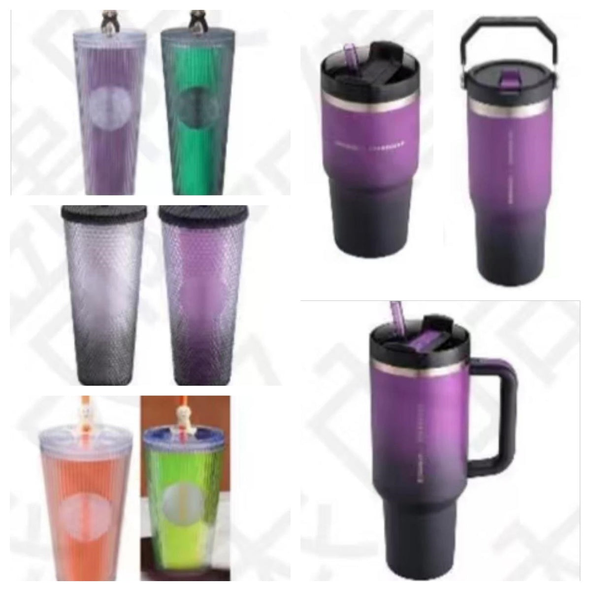 Stanley x Starbucks Purple Ombre Quencher Tumbler Taiwan Halloween glow in the dark 2024